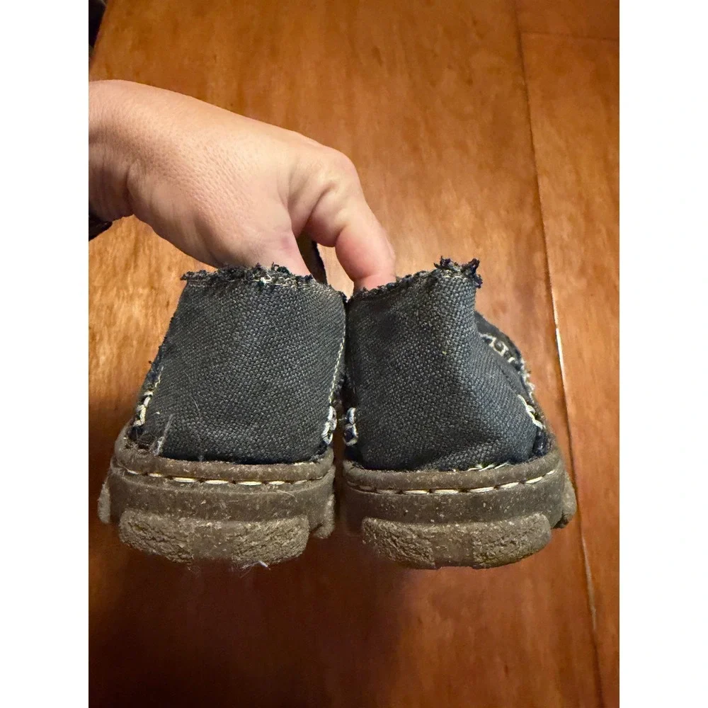 Tony Lama Gator Charcoal Canvas Slip On Shoes Mens 10 TLC126 Grey Loafers